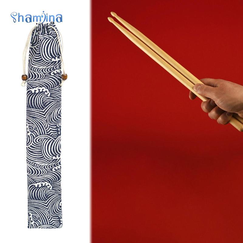 [Shamjina] Drum Stick Bag Drumstick Case for Mallets Percussion Sticks Drum Lovers Gift