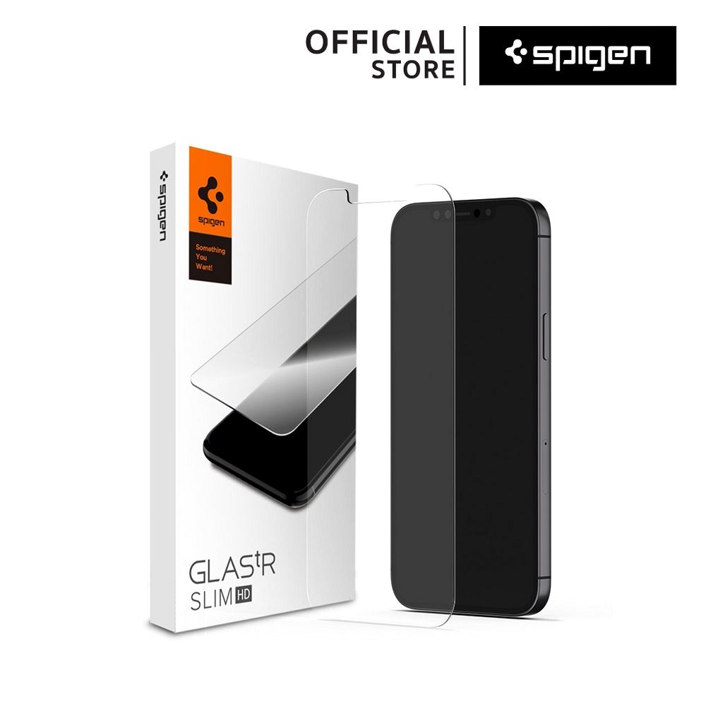 SPIGEN ฟิล์มกระจกสำหรับ  ไอโฟน 12 Mini ,12 Pro/12  Glas.tR Slim Privacy : Crystal Clear