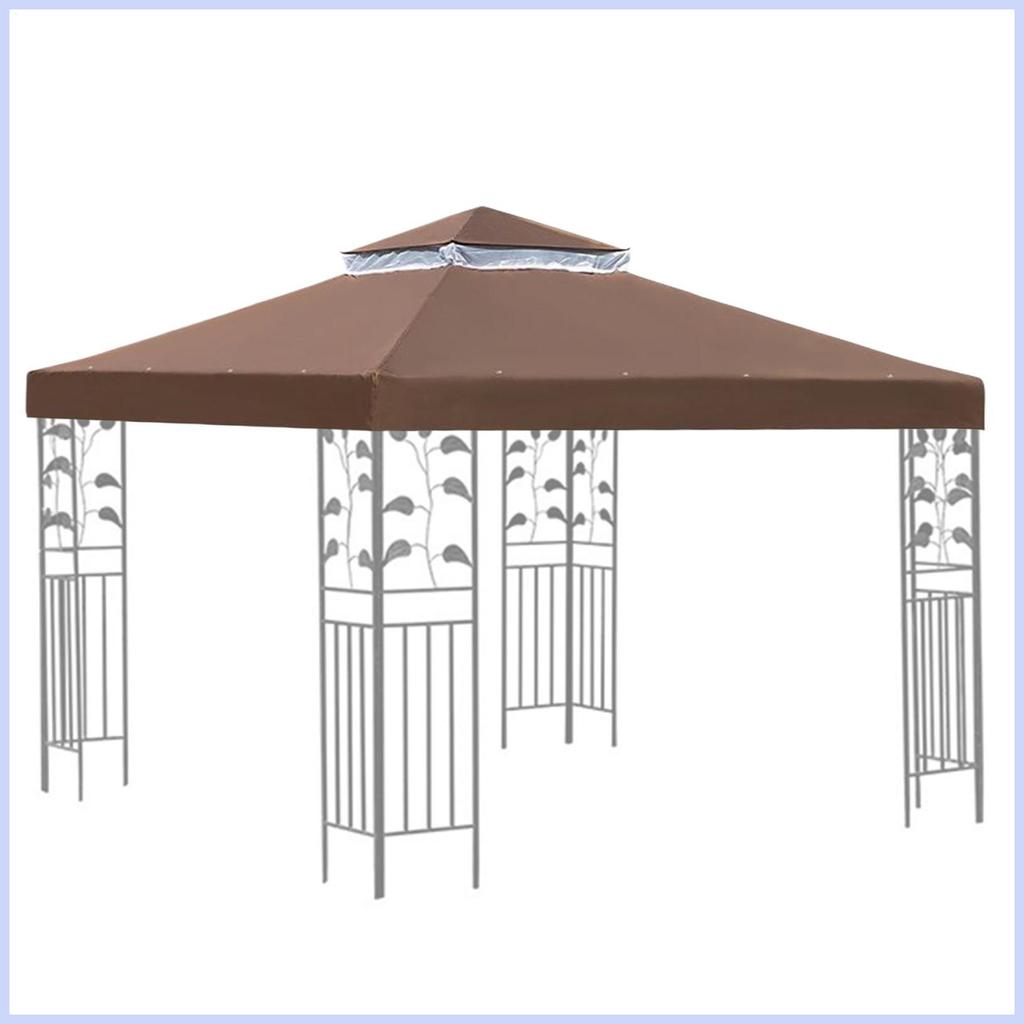 Gazebo เปลี่ยนฝาครอบหลังคา Gazebo สองชั้นกันน้ํา Shade พร้อม Hardtop สําหรับ Garden cingth