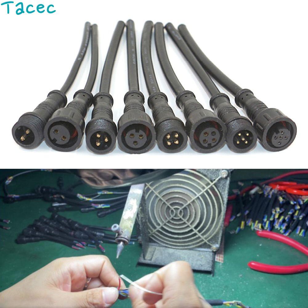 ANAMA 2 ชุด 2Pin3Pin4Pin สาย 4 รูปแบบอุปกรณ์สายไฟสัญญาณ 2Pin 3Pin 4Pin กันน้ําสายเชื่อมต่อ