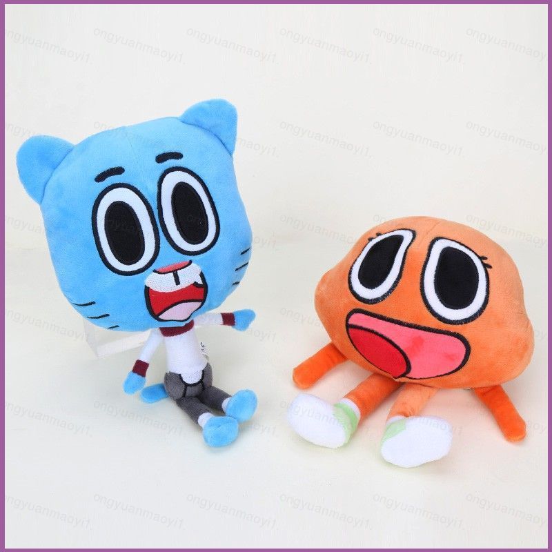 ZY1 25cm Amazing World of Gumball ตุ๊กตาตุ๊กตา Gumbo Darwin Anais ตุ๊กตาของเล่นเด็กของขวัญวันเกิด YZ