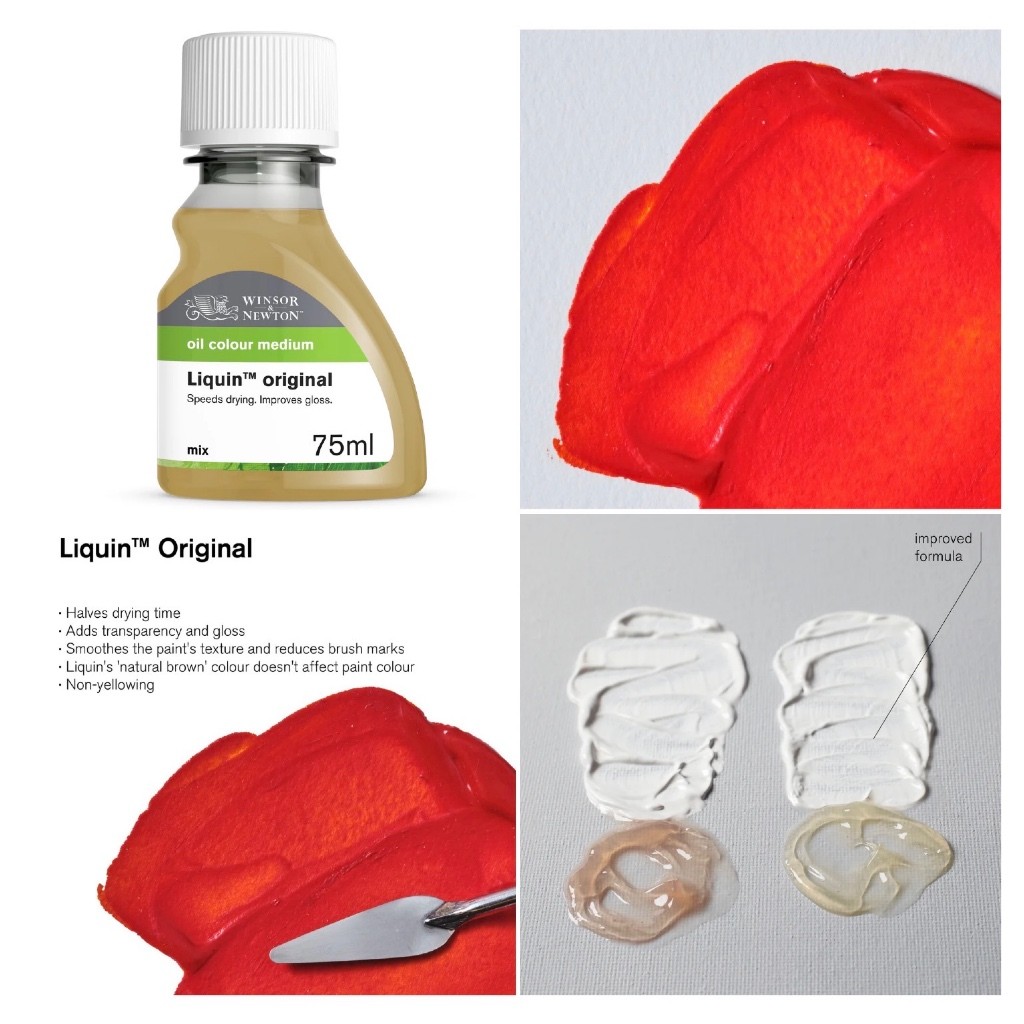 Winsor and Newton Liquin Original 75/250 ml. / Light Gel 75/250 ml. / Fine Detail 250 ml. I สื่อผสมสีน้ำมันลิควิน