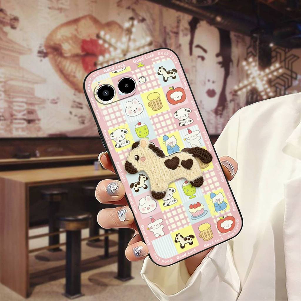 เย็บปักถักร้อยตุ๊กตาเคสโทรศัพท์สําหรับ TCL T-Mobile Revvl8/T Phone3 กันกระแทกการออกแบบแฟชั่น Anti-kn