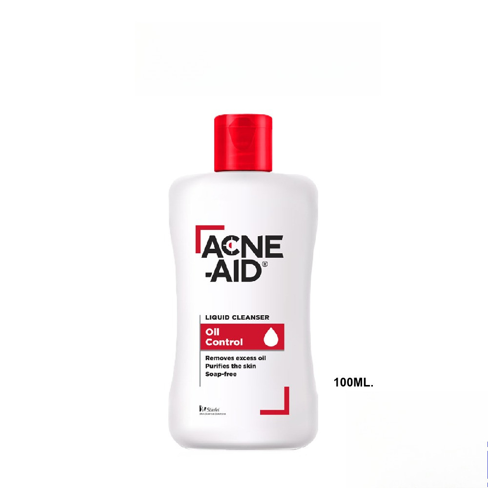 ACNE-AID LIQUID CLEANSER 100 ml (สีแดง) ผลิตภัณฑ์ทำความสะอาดผิวหน้า