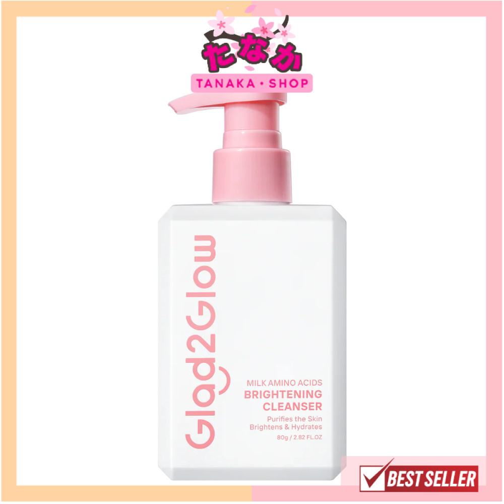 🔥แท้/ดีลสุดคุ้ม/ไลฟ์ทุกวัน🔥Glad2Glow Milk Amino Acids Brightening Cleanser 80g. เจลล้างหน้า