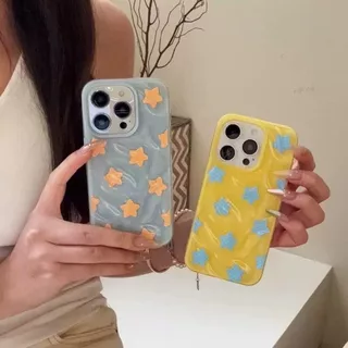 สําหรับ เคสไอโฟน 17 15 สำหรับ iPhone 13 16 11 15 17 14 12 Pro Max 15 14 16 7 8 Plus XR X XS INS ลายตารางดาว เคสไอโฟนสวยๆ