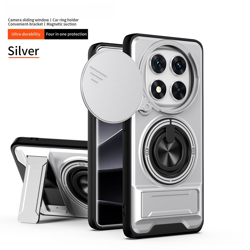 เคสสําหรับ Vivo Y300 Pro Plus T4 5G X300 Pro Vivo X300 Ultra Armored hard shell 360°ที่วางแหวนแม่เหล็กหมุนได้เคสโทรศัพท์ฝาครอบป้องกันสําหรับ iQOO Z10