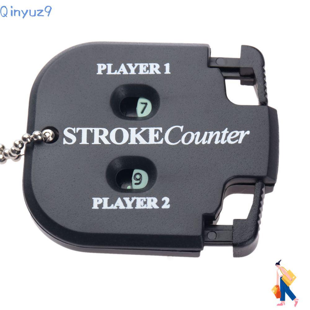 QINYUZ9 2 ชิ้น Golf Score Counter อุปกรณ์กอล์ฟ Mini พร้อมพวงกุญแจ Putt Score Counter