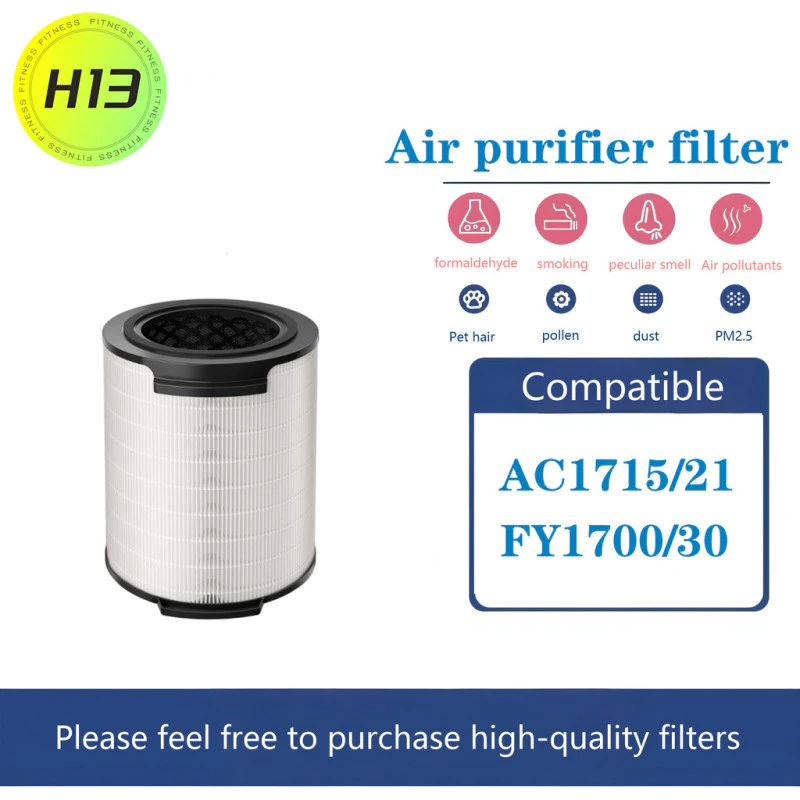 ไส้กรองอากาศ Philips AC1715/21 ไส้กรองเครื่องฟอกอากาศ FY1700/30 Air Purifier Nano Protect HEPA Filter H13(จัดส่งจากประเทศไทย )