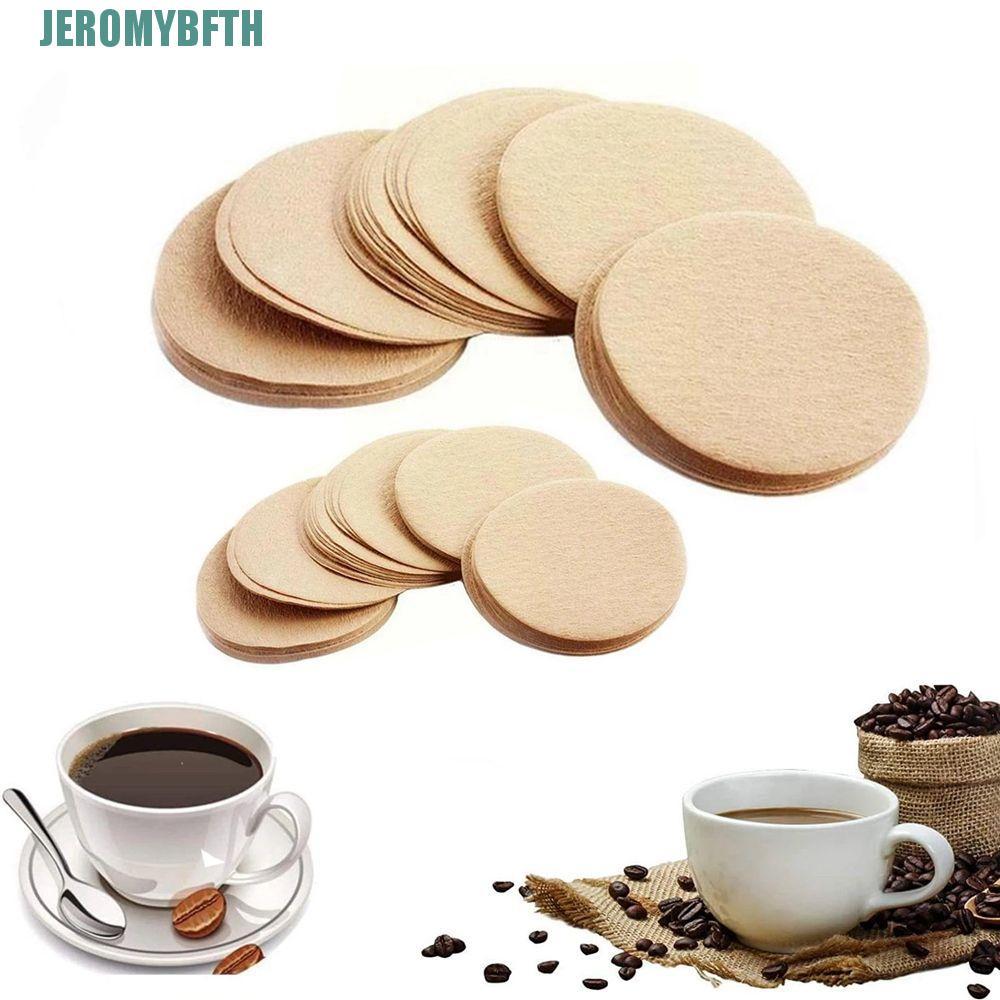 JEROMYBF Cafe กระดาษกรองเครื่องมือห้องครัว 100 ชิ้น Espresso 56 มม./60 มม./68 มม.ต่อแพ็คเครื่องมือกร