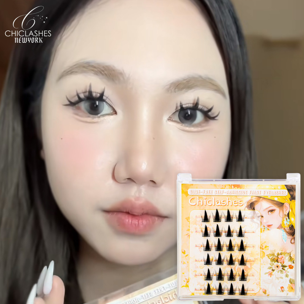 🌟จัดส่งภายในวันเดียวกัน🌟ขนตาปลอมแบบมีกาวในตัว เหมาะสำหรับผู้ที่ต้องการติดภายใน 3 วินาที