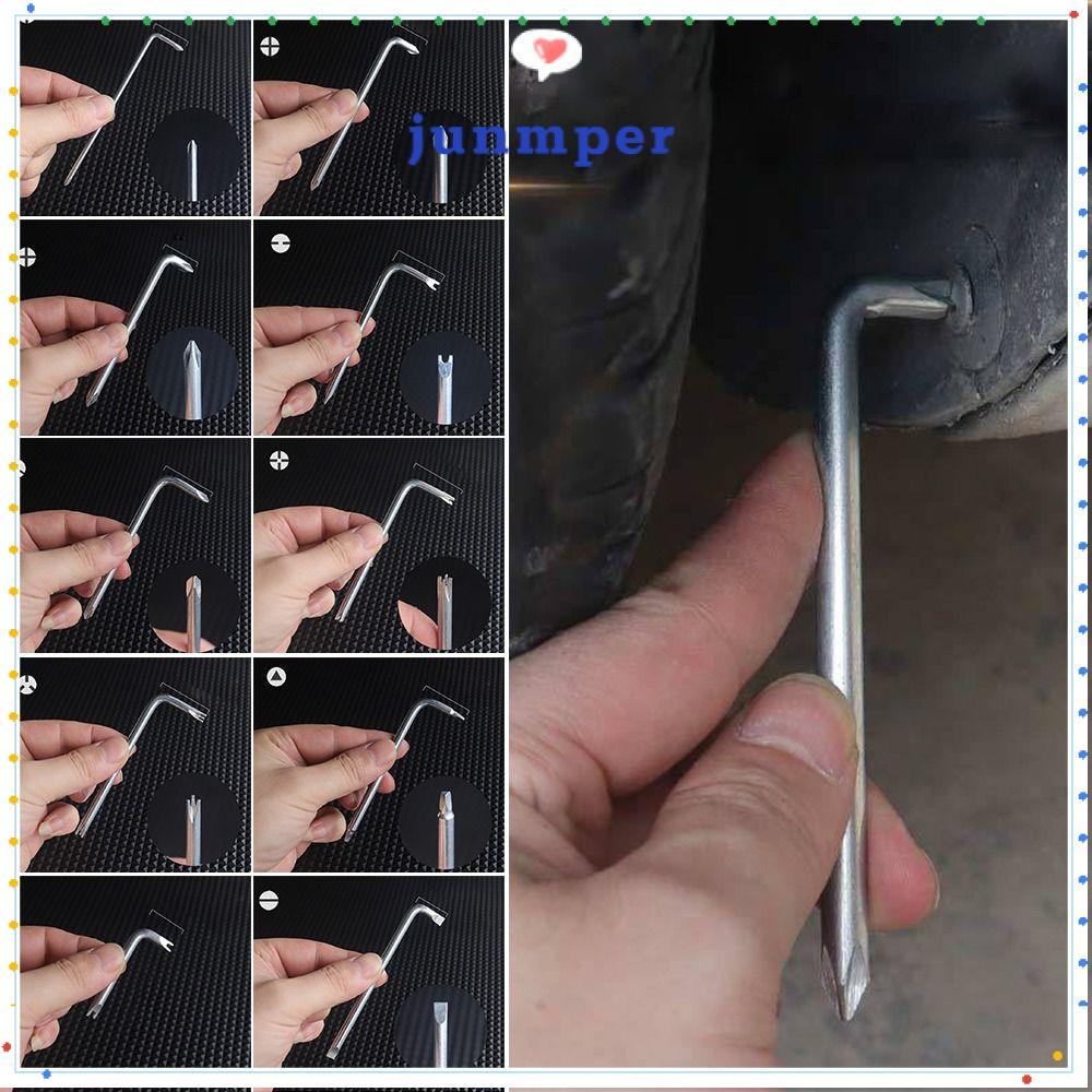 ไขควง JUNMPER, ประแจรูปตัว L โค้งข้อศอกมุมขวา, เครื่องมือมือไขควงแขนสั้นแบบแบน/ข้าม/รูปตัว U/รูปตัว Y