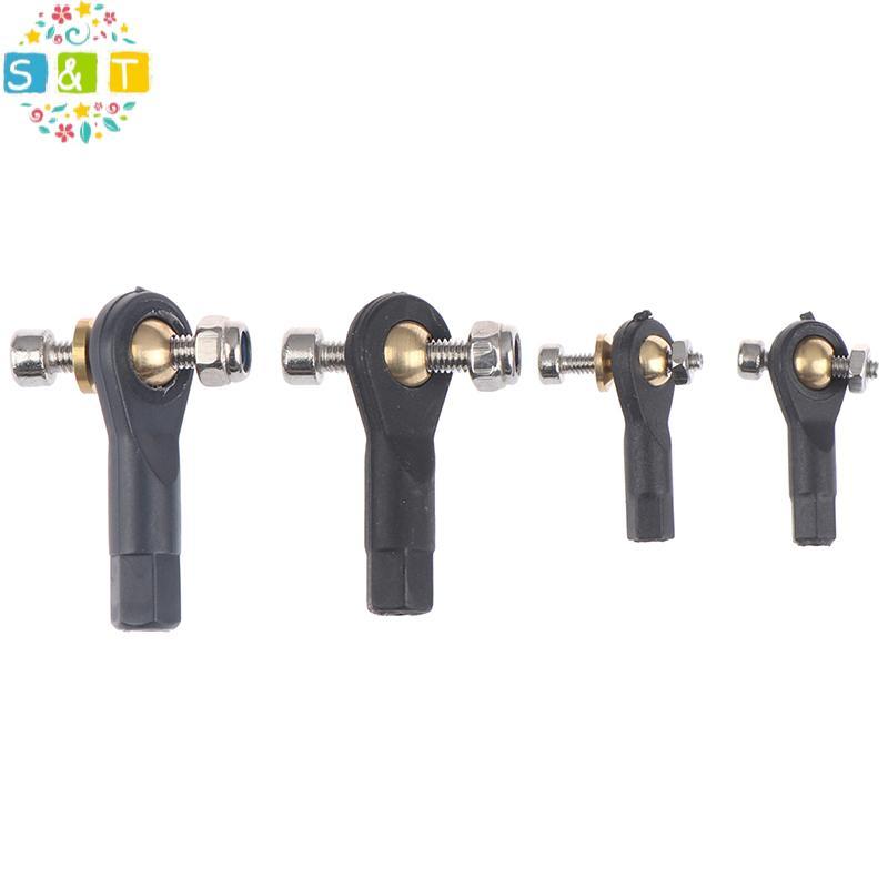 [S&T] M2 M3 Rod End RC Ball Joint Link พร้อมชุดสกรูสําหรับ RC เครื่องบินรถ Buggy {th}