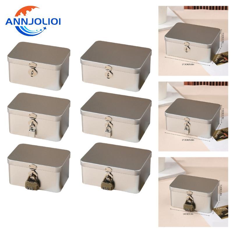 ANN สไตล์โบราณเหล็ก Desktop Organizers Secure Lock Key ภาชนะตกแต่ง