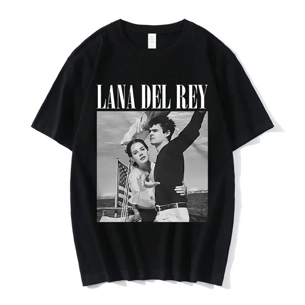 CODNew Lana Del Rey Ldr กราฟิกพิมพ์เสื้อยืดแฟชั่น Streetwear แขนสั้นสบายๆลูกเรือคอ Plus ขนาด T เสื้อ