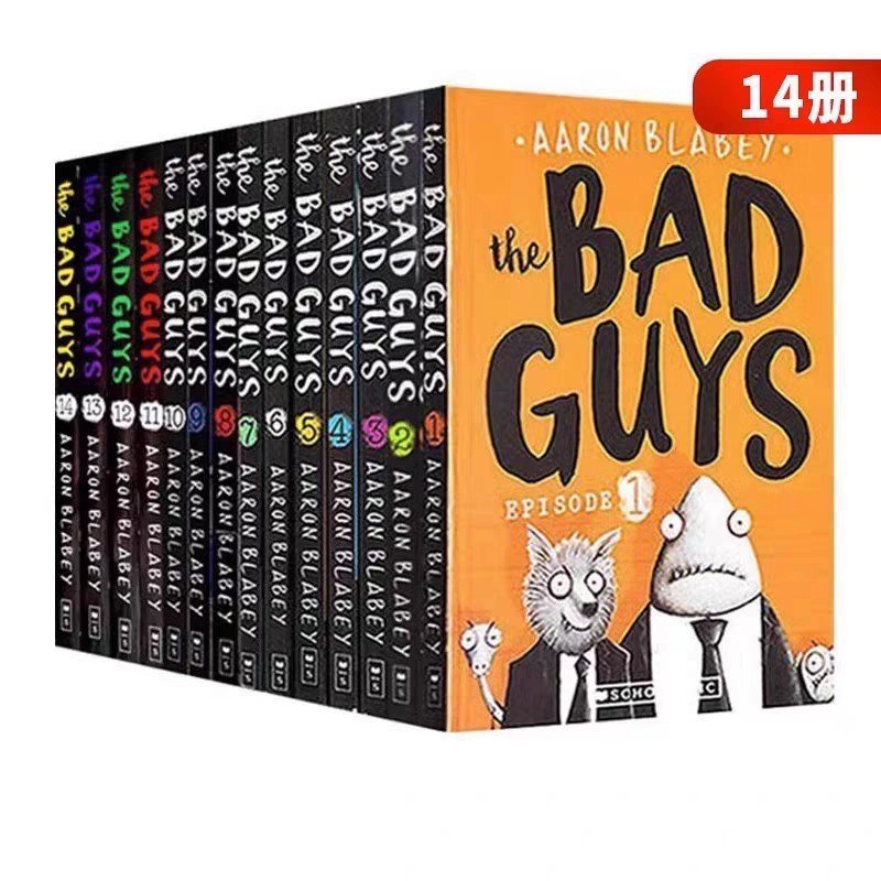 The Bad Guys The Bad Guys League 14 เล่ม I Am The Bad Guy Children English Black White หนังสือภาพการ