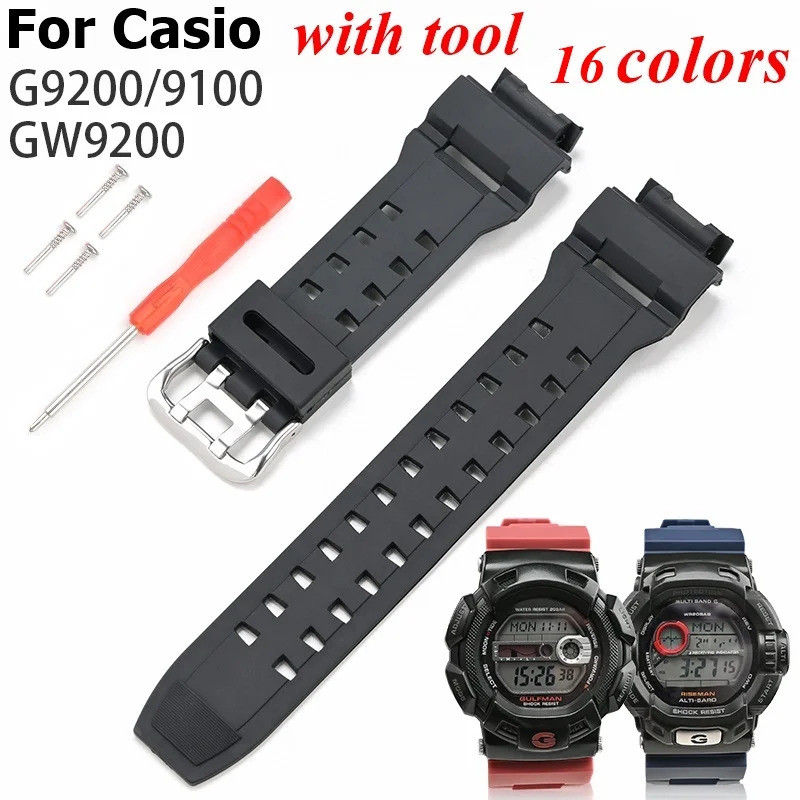 สําหรับ Casio Rangeman G-SHOCK G9200 G9100 GW9200 GW9101 GW9102 GW9110 GW9125 สายนาฬิกาอุปกรณ์เสริมส