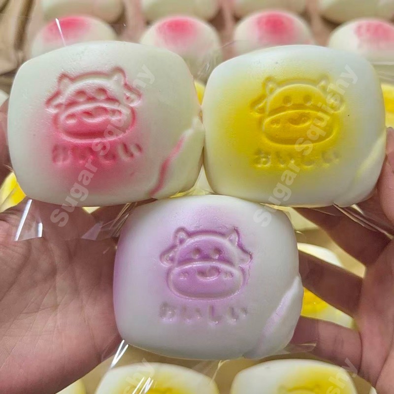 สกุชชี่น้ําตาล ซาลาเปานึ่งลายหมี สกุชชี่ช้า