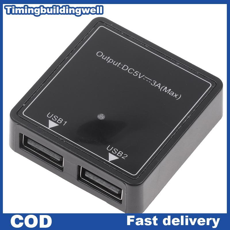 Twth 5V 3A แผงโซลาร์เซลล์ Dual USB ชาร์จตัวควบคุมแรงดันไฟฟ้าเครื่องชาร์จ QDD