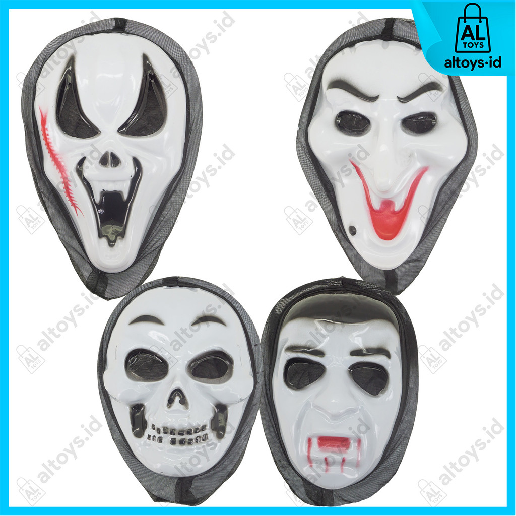 HALLOWEEN SCREAM MASK GHOST COSTUME HALLOWEEN SCARY MASK