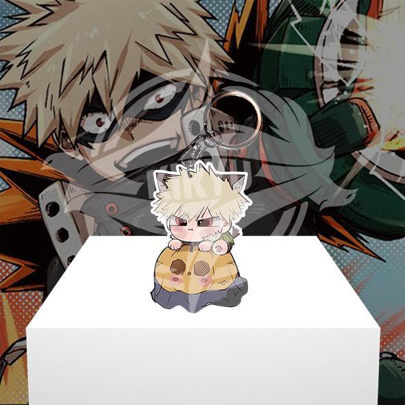 Gantungan Kunci Gantungan HP Anime BNHA Bakugou Katsuki - Ganci Akrilk - พวงกุญแจอะคริลิค - Bakugou 