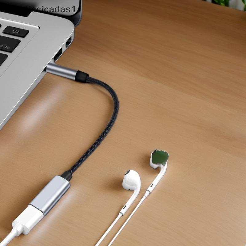 STA โทรศัพท์แท็บเล็ตพีซีอุปกรณ์เสริมพอร์ต USB C สายแปลงหูฟังไมโครโฟน 3.5 มม.ชาย Type-C Analog สัญญาณ