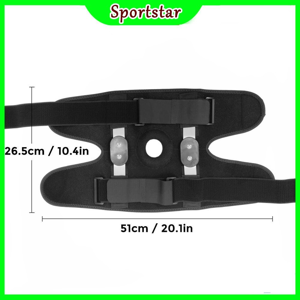 sportsstar.th Hinged Knee Brace Adjustable Support Stabilizer สำหรับอาการปวดข้ออักเสบ
