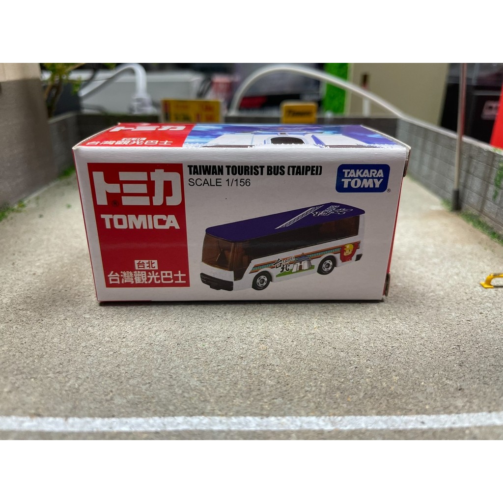 Domeka TOMICA Isuzu Taipei Taiwan Sightseeing Bus 1/156 ใหม่เอี่ยมยังไม่ได้เปิด, กล่องเดิม, รูปลักษณ