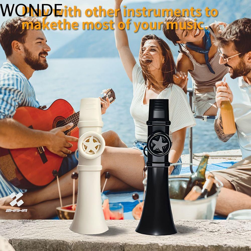 WONDE Kazoo ขลุ่ย, Dudu Mouthpiece พลาสติก Professional Kazoo, ตลกนํากลับมาใช้ใหม่ขนาดกะทัดรัดแบบพกพ