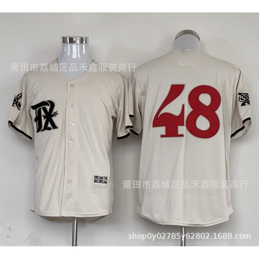 จัดส่งในวันเดียวกัน Rangers Jersey Rangers Baseball Uniform No. 5 SEAGER เสื้อสเวตเตอร์ถักปักลายเวอร