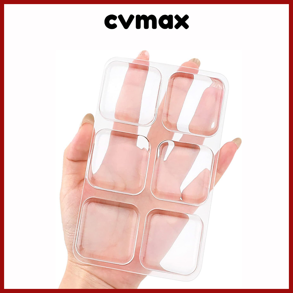 CVMAX 6 ชิ้นผนังประตู Handle Stopper, Self กาว 1.57 1.57 ใน Wall Shield เบาะ, PU อเนกประสงค์ Wall Mo