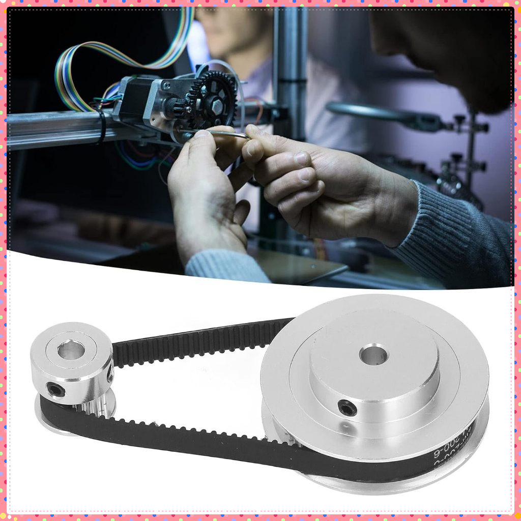 1 ชุด Timing Pulley Gt2 เกียร์ 20 ฟัน Timing Pulley Gt2 Reduction Ratio 3:1 เข็มขัดกว้าง 20 มม. รอก 