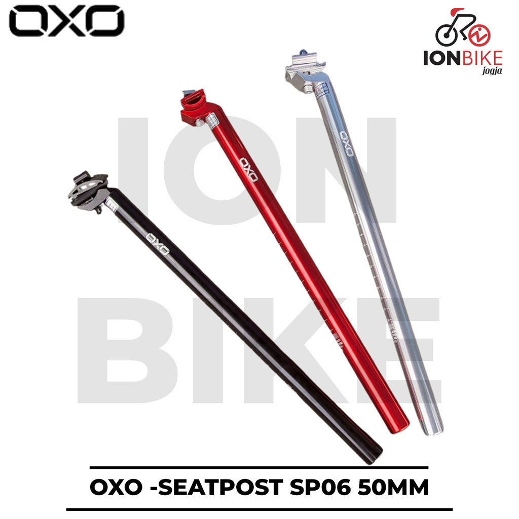 OXO SP06 Seatpost 25.4 27.2 โลหะผสม 500 มม.ความยาว SP-06 เสาอาน 500 มม.อาน 25.4 มม. 27.2 มม.Feral Kalcer คลาสสิก Vintage BMX Minion Mini Commuter อลูมิเนียมที่นั่งโพสต์