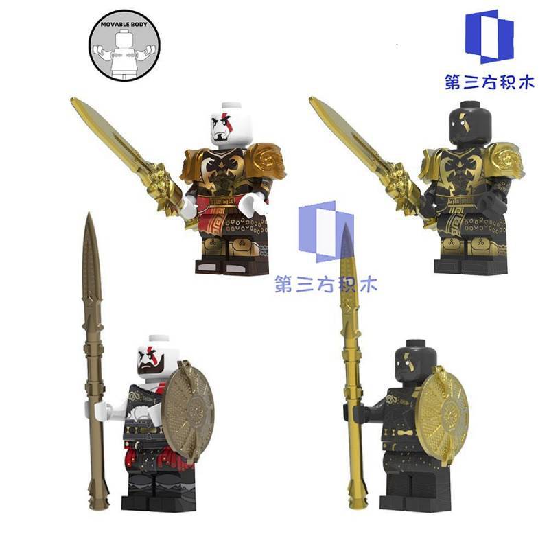 God of War Kratos Bag Building Blocks Figure Toy Gift God of War Kratos Bag Building Blocks Figure T