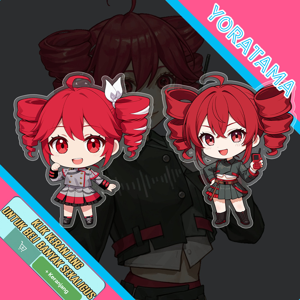 Gantungan Kunci Toto Kasane Vocaloid, พวงกุญแจ Lucu อะนิเมะ