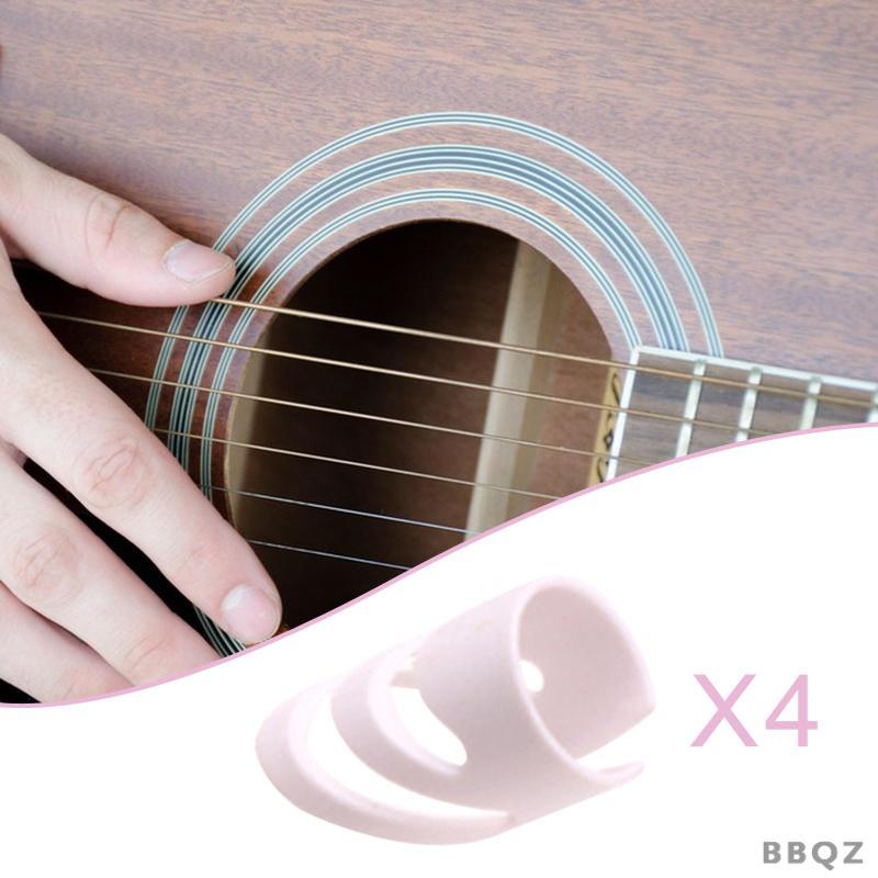 [Bbqz01] ปิ๊กนิ้วกีตาร์ 4x Alaska Picks Alaska Fingerpicks Alaska Guitar Picks สําหรับ Ukulele Harp 