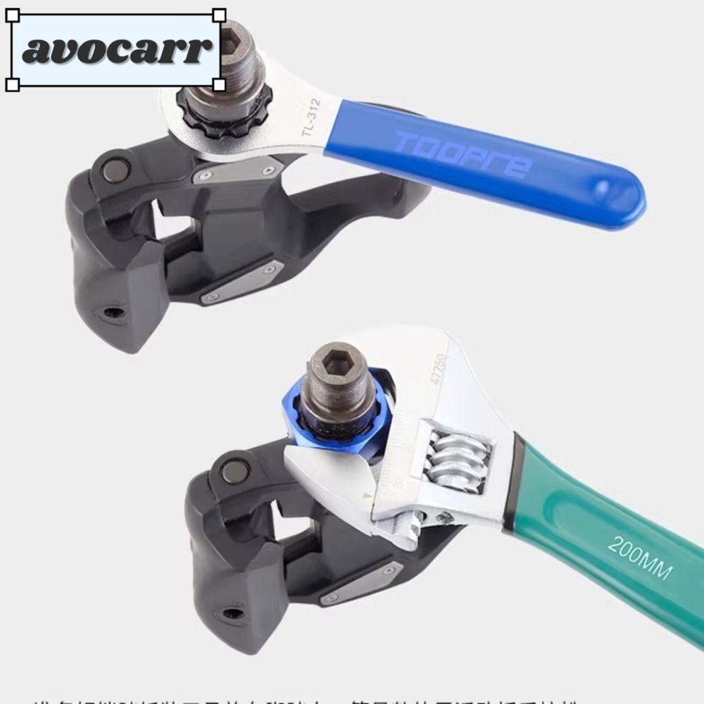 AVOCAR จักรยานเหยียบเครื่องมือกําจัด, Universal Wear-resistance Pedal แกนเครื่องมือ, 10T ประแจ Nut B