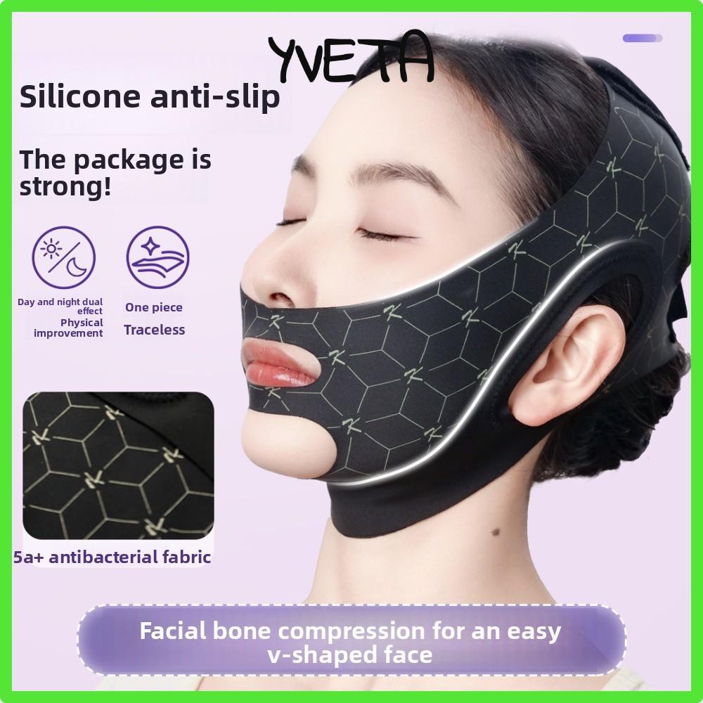 YVETA เทปยกกระชับใบหน้า, เข็มขัดปรับใบหน้ากันลื่น, Chinology Jawline Shaper สําหรับนอนหลับ