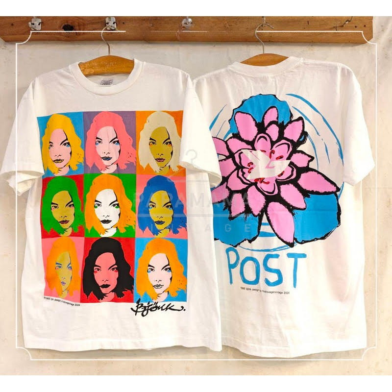 จัดส่งภายใน 24 ชั่วโมง) LUMIÈRE Store|[BJORK POST] เสื้อยืดวินเทจ เสื้อยืด Tur เสื้อยืดร็อค เสื้อยืด