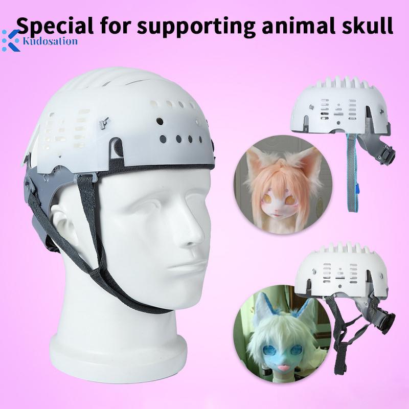 Kudosation Furry เครื่องแต่งกาย Fursuit Kigurumi Skull Headwear Breathable Anti-collision หมวกกันน็อ
