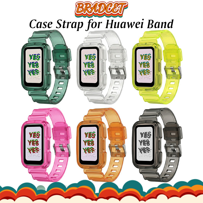 สายพานครอบตัว TPU for Huawei Band 10 9 8 NFC การป้องกันหน้าจอแบบผนังอ่อน for สมาร์ทวอทช์ Huawei Band 10 9 8 7
