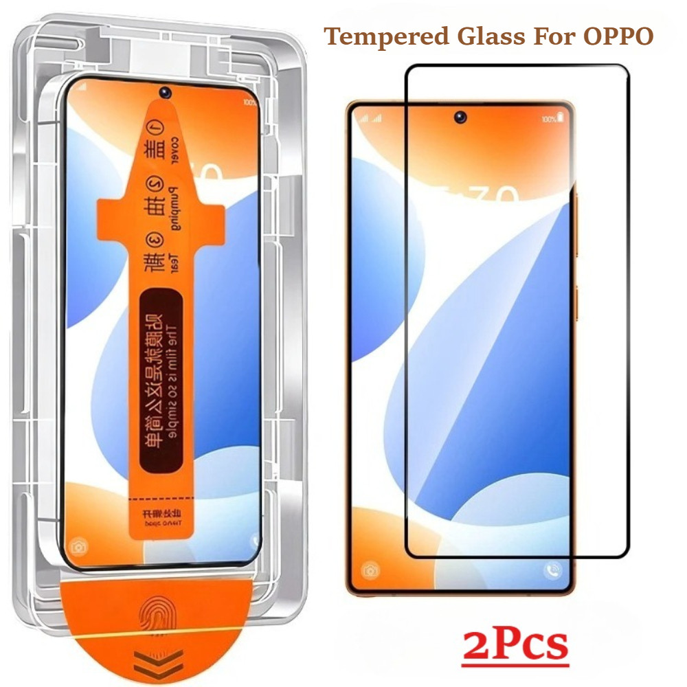2 แพ็คแก้วสําหรับOppo RENO14 RENO13 RENO 12F S HD Clear Screen ProtectorสําหรับOPPO Reno 14 Pro 13 1