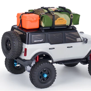 1 ชิ้น RC จําลองเต็นท์กระเป๋าหลังคากระเป๋าเดินทางตกแต่งสําหรับ 1/18 1/24 RC Crawler TRX4M Bronco Defender SCX24