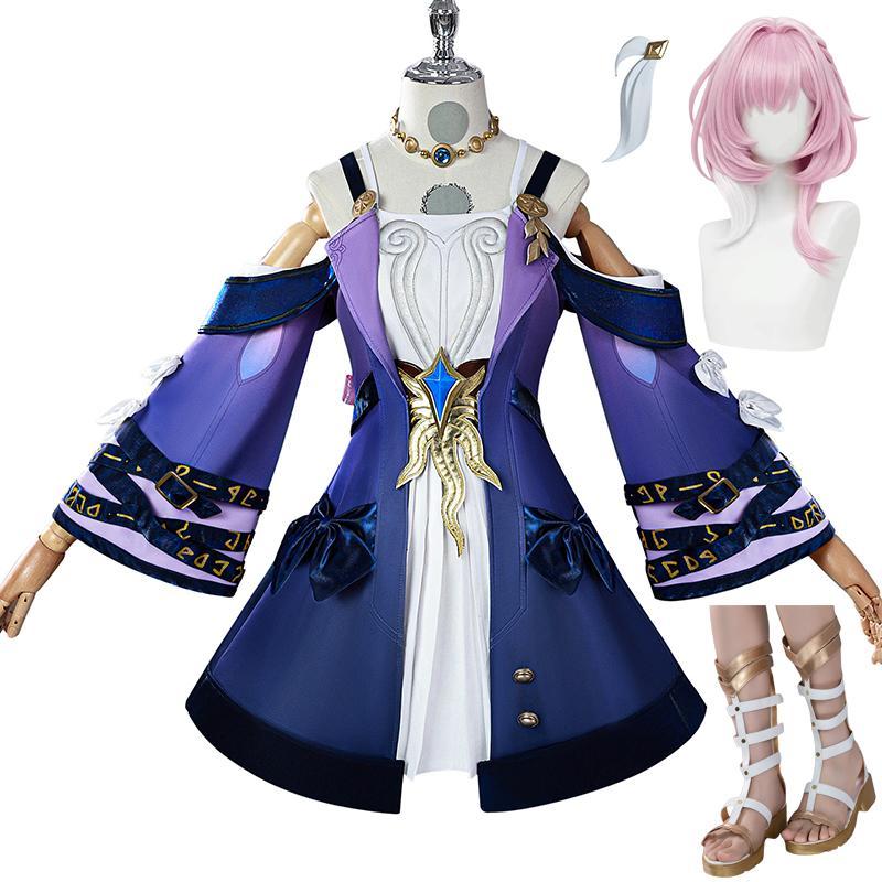 Cyrene คอสเพลย์ HSR Honkai Star Rail คอสเพลย์เครื่องแต่งกายวิกผมรองเท้าผู้หญิงฮาโลวีน Carnival Party