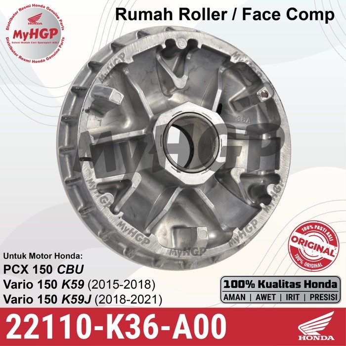 22110-K36-A00 Roller/Face-Comp Housing Vario 150 2015-2021 PCX150-CBU 22110K36A00 22110 K36 A00
