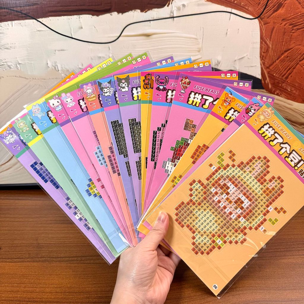 พร้อมส่งด่วน!ใหม่การ์ตูน Doudou สติกเกอร์ Pixel Doudou สติกเกอร์ diy ปริศนาทําด้วยมือเด็กน่ารักสติกเ