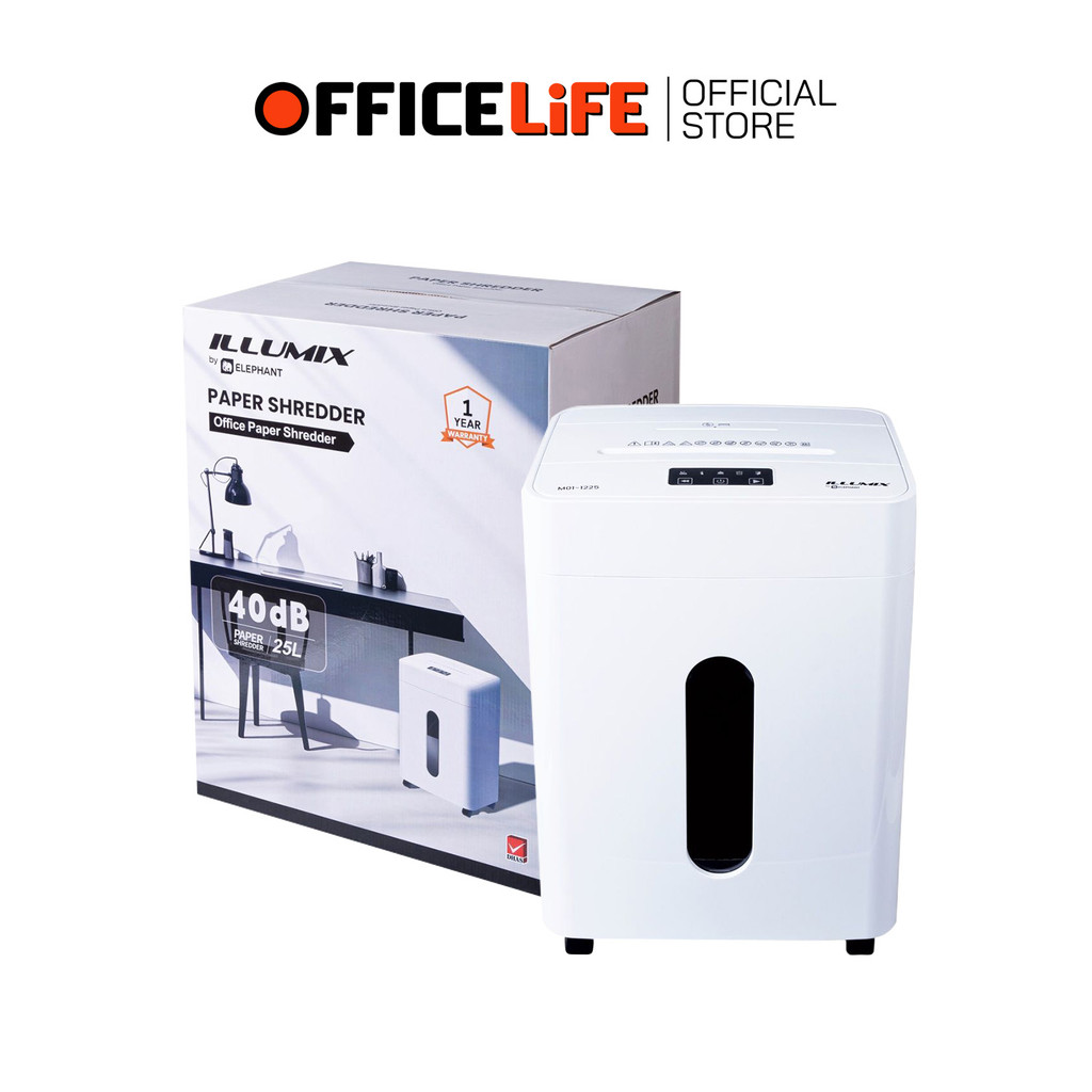 ILLUMIX (อิลลูมิกซ์) เครื่องทำลายเอกสาร รุ่น M01-1225 ( 1 เครื่อง )