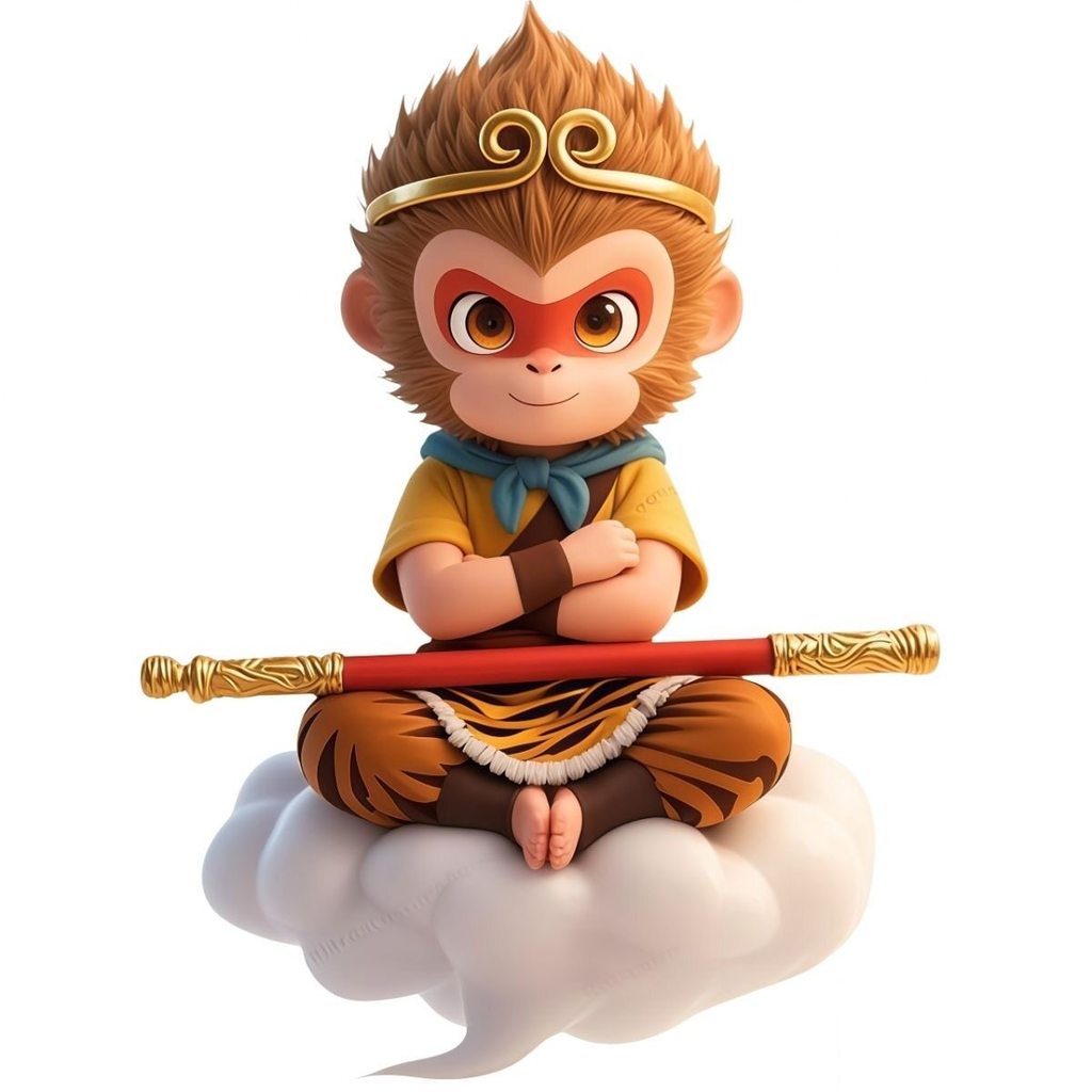 ขายร้อน Monkey Brother Goku Monkey King สติกเกอร์การ์ตูนห้องนอน Study ห้องนั่งเล่นตกแต่งกระเป๋าเดินท
