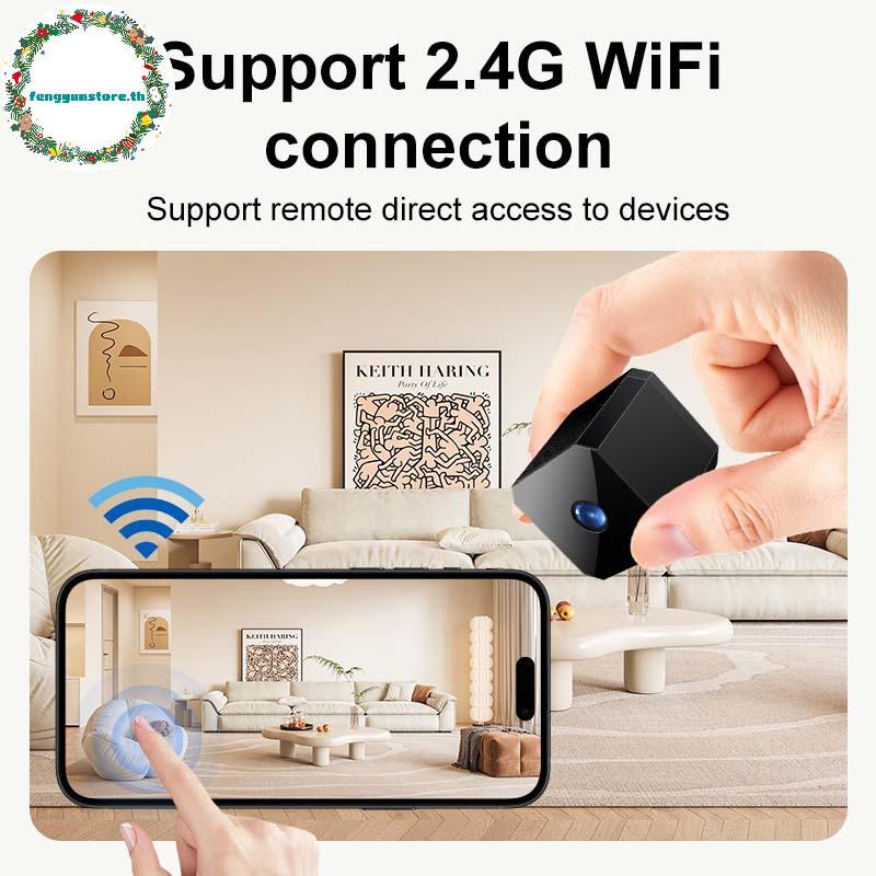 YUNSTORE F1 HD WiFi Security Camera - Outdoor Night Vision, Mini Cube Design, Remote Viewing TH