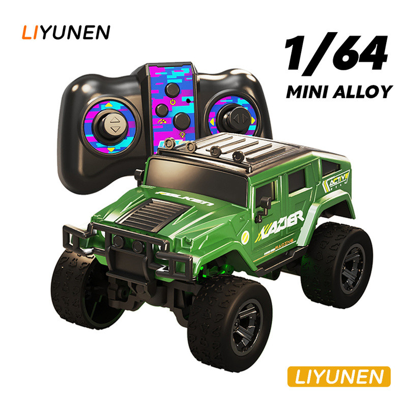 1/64โลหะผสมMini RC off-roadรถของเล่นรีโมทคอนโทรล 1:64 Small Bigfoot Off-roadรุ่นยานพาหนะเดสก์ท็อปMicroของเล่นรถเด็กของขวัญ